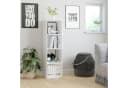 Homfa Bücherregal 4 Fächer Weiß Holz Standregal Bild 1