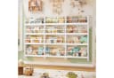 Homfa Kinderregal Wandregal mit 4 Ablagen Weiß Bild 1