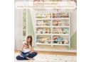 Homfa Kinderregal Wandregal mit 4 Ablagen Weiß Bild 5