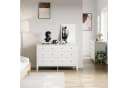Homfa Kommode Sideboard 6 Schubladen Weiß 133x45x79,5 cm Bild 1