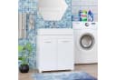 Homfa Waschbeckenunterschrank 2 Türen Weiß 60x31x60 cm Bild 1