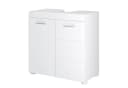Homfa Waschbeckenunterschrank 2 Türen Weiß 60x31x60 cm Bild 2