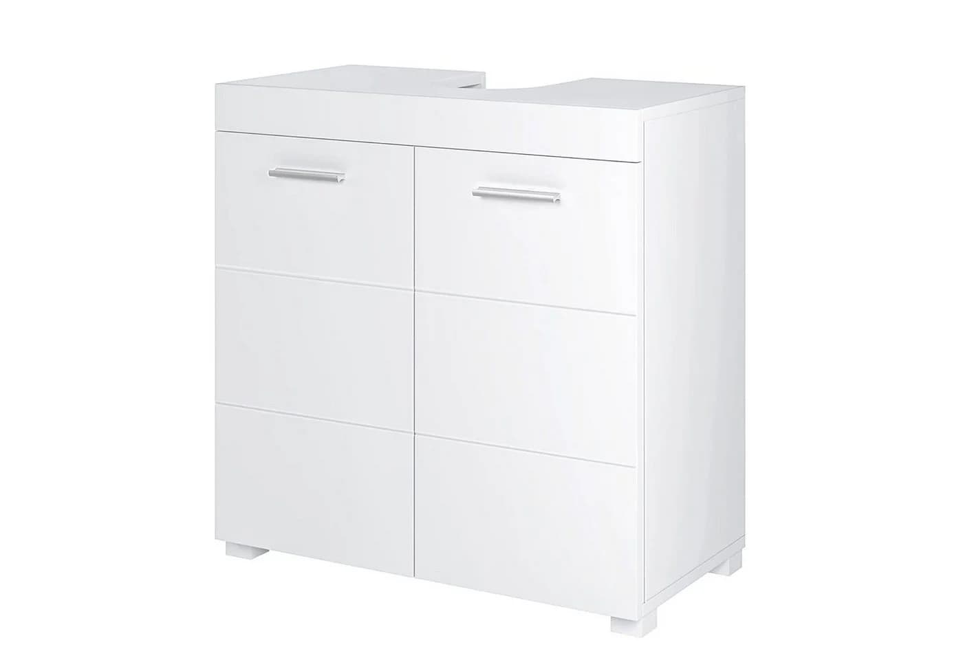 Homfa Waschbeckenunterschrank 2 Türen Weiß 60x31x60 cm - Bild 2