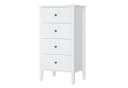 Homfa Kommode 4 Schubladen Weiß 50x40x95cm Bild 2