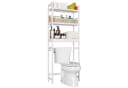 Homfa Badregal Bambus Standregal Weiß 3 Ebenen Bild 2