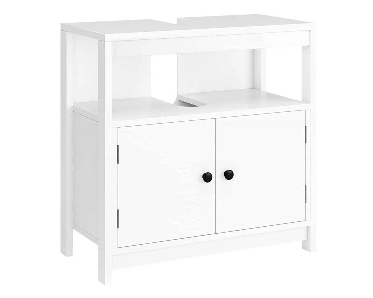 Homfa Waschbeckenunterschrank 60 cm Weiß - Bild 2