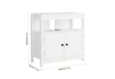 Homfa Waschbeckenunterschrank 60 cm Weiß Bild 5