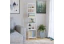 Homfa Badregal 2-IN-1 Design Standregal Schmal 7 Ablagen 160x36x28cm Bild 1