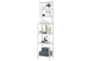 Homfa Badregal 2-IN-1 Design Standregal Schmal 7 Ablagen 160x36x28cm Bild 2