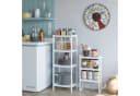 Homfa Badregal 2-IN-1 Design Standregal Schmal 7 Ablagen 160x36x28cm Bild 3