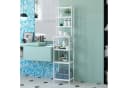 Homfa Badregal 2-IN-1 Design Standregal Schmal 7 Ablagen 160x36x28cm Bild 4