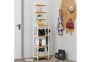 Homfa Badregal 2-IN-1 Design Standregal Schmal 7 Ablagen 160x36x28cm Bild 5