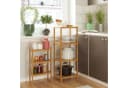 Homfa Badregal 2-IN-1 Design Standregal Schmal 7 Ablagen 160x36x28cm Bild 5