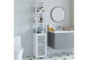 Homfa Hochschrank aus Bambus Badezimmerregal 169cm Bild 1