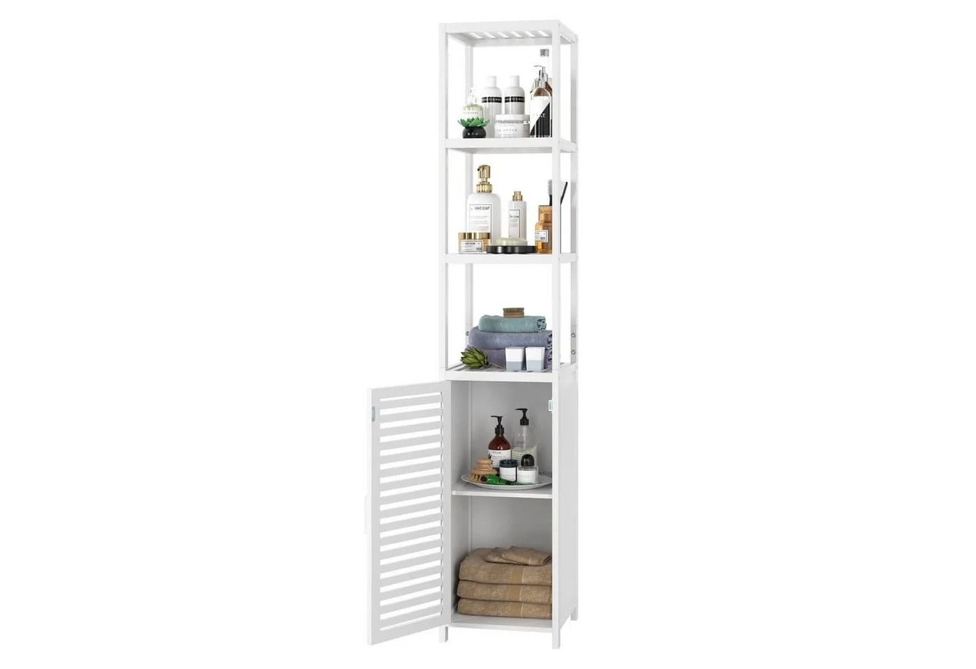 Homfa Hochschrank aus Bambus Badezimmerregal 169cm - Bild 2