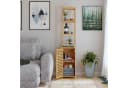 Homfa Hochschrank aus Bambus Badregal 169cm Bild 3
