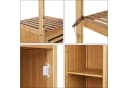 Homfa Hochschrank aus Bambus Badregal 169cm Bild 4