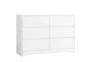 Homfa Kommode Sideboard 6 Schubladen Weiß 120x40x82 cm Bild 2