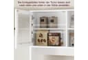Homfa Küchenbuffet Küchenschrank Hochschrank mit Arbeitsplatte und 4 Schubladen, Weiß 80x40x180 cm Bild 5