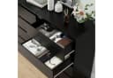 Homfa Kommode Sideboard 5 Schubladen Schwarz 60x40x100 cm Bild 4