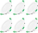 ALUSSO LED Einbaustrahler 6er-Set 7W Deckenleuchte 68mm Flach Dimmbar Weiß Bild 2