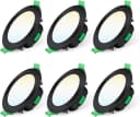 ALUSSO LED Einbaustrahler 6er-Set Dimmbar Schwarz Bild 2