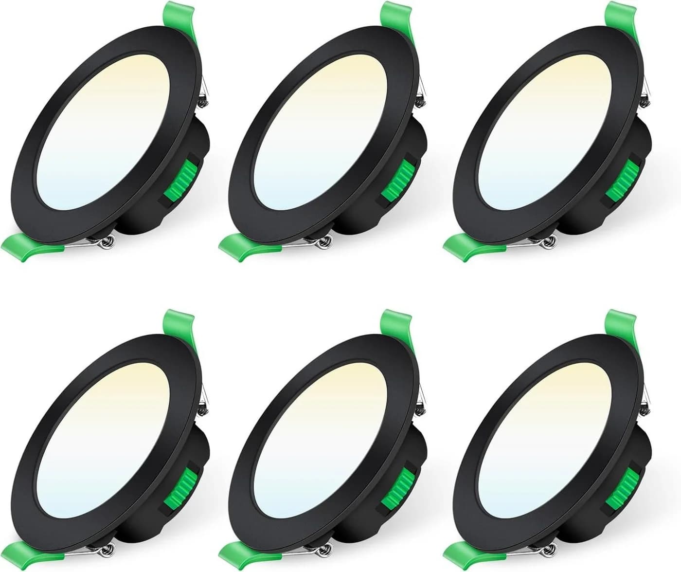 ALUSSO LED Einbaustrahler 6er-Set Dimmbar Schwarz - Bild 2