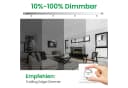 ALUSSO LED Einbaustrahler 6er-Set 7W Deckenleuchte 68mm Flach Dimmbar Nickel Bild 4