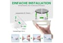 ALUSSO LED Einbaustrahler 6er-Set 7W Deckenleuchte 68mm Flach Dimmbar Nickel Bild 5