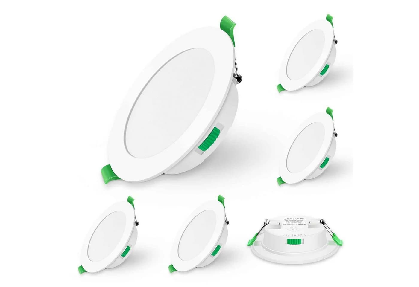 ALUSSO LED Einbaustrahler 6er-Set 5W 400lm Weiß - Bild 2