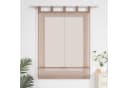 Delien Raffrollo Sophia mit Schlaufen Voile Uni Wohnzimmer Gardine Braun Bild 1