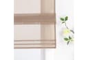 Delien Raffrollo Sophia mit Schlaufen Voile Uni Wohnzimmer Gardine Braun Bild 3