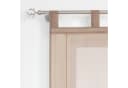 Delien Raffrollo Sophia mit Schlaufen Voile Uni Wohnzimmer Gardine Braun Bild 4