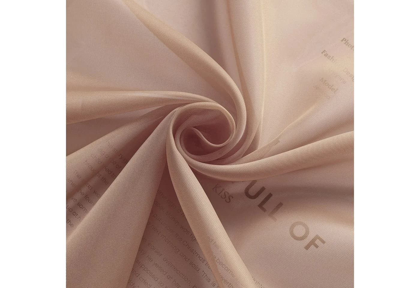 Delien Raffrollo Sophia mit Schlaufen Voile Uni Wohnzimmer Gardine Braun - Bild 5