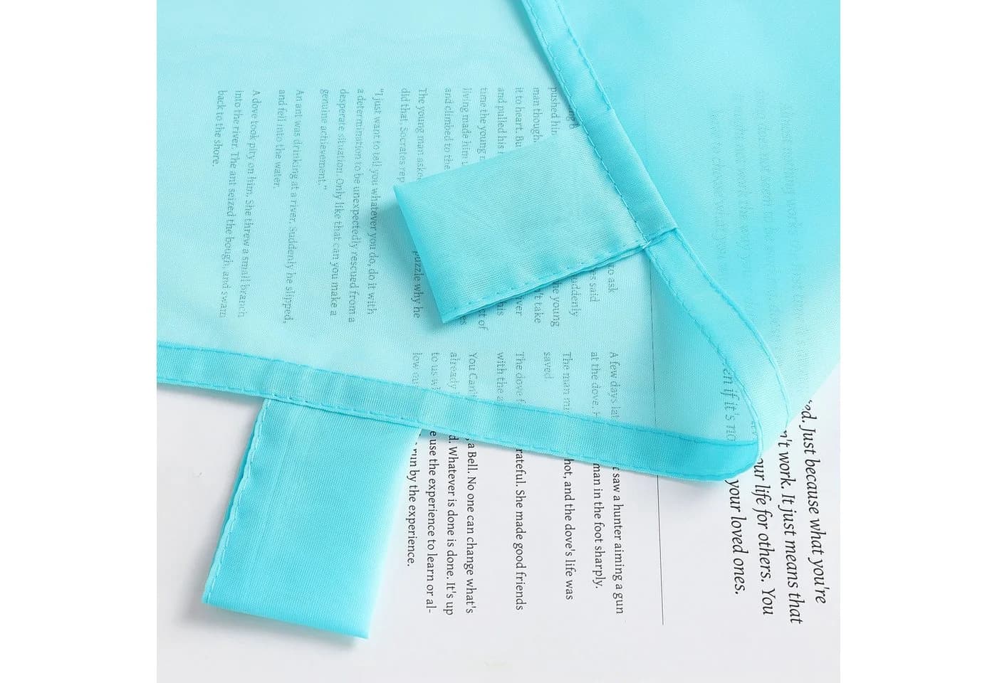 Delien Scheibengardine Eva Schlaufen Voile Uni Kurzstore Küche Blau - Bild 4