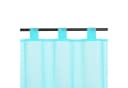 Delien Scheibengardine Eva Schlaufen Voile Uni Kurzstore Küche Blau Bild 5