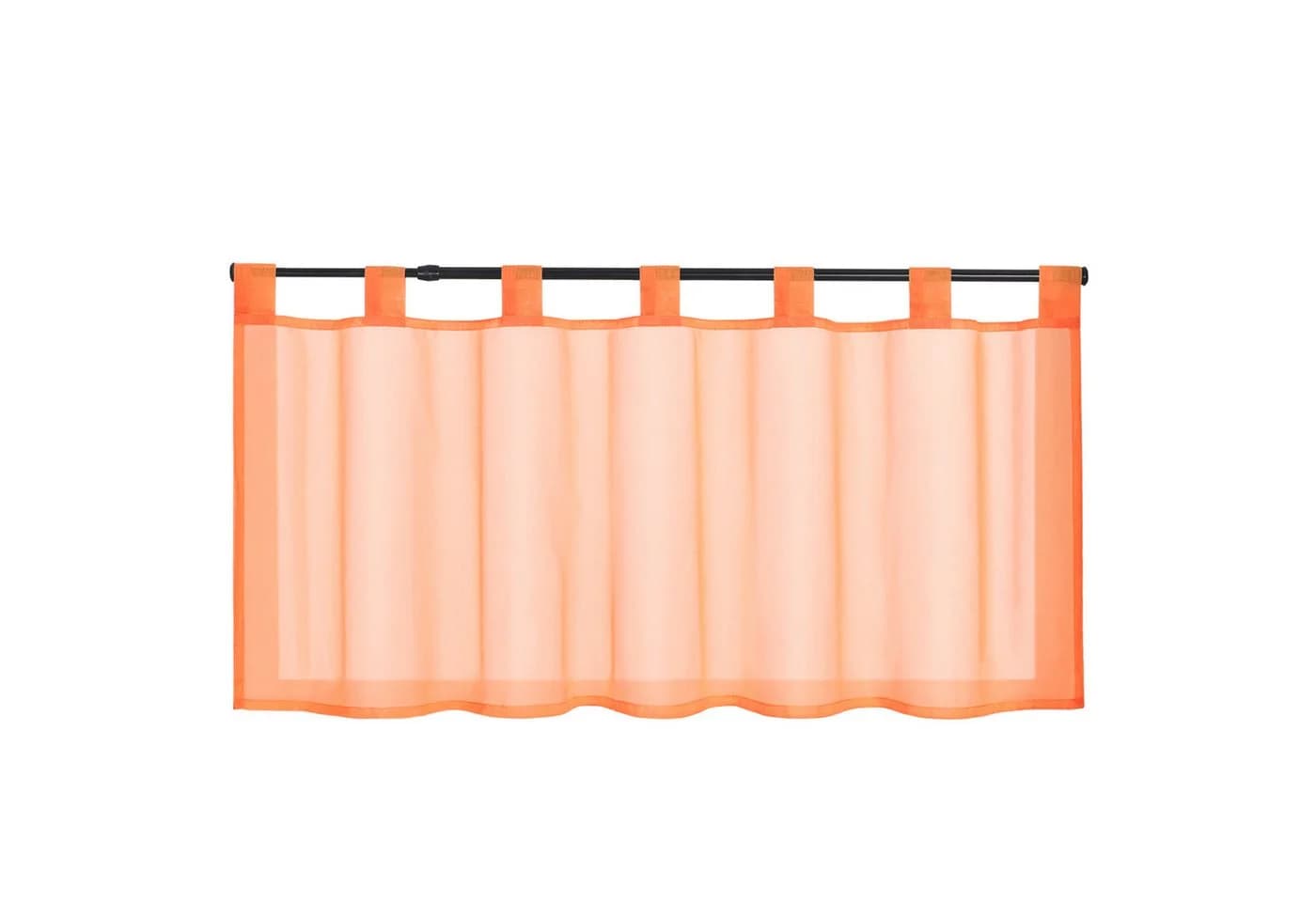 Delien Scheibengardine Eva Schlaufen Voile Uni Kurzstore Küche - Bild 2