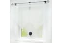 Delien Scheibengardine Uni 2 St. Stangendurchzug Voile mit Quaste Bild 1