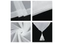 Delien Scheibengardine Uni 2 St. Stangendurchzug Voile mit Quaste Bild 5