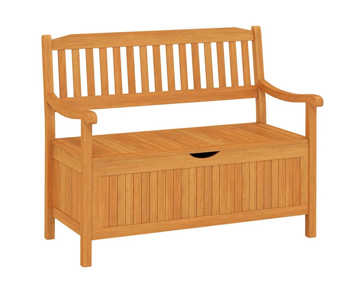 COSTWAY Gartenbank 2 Sitzer Massivholz 360kg 107cm - Bild 2
