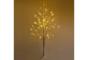 COSTWAY Künstlicher Weihnachtsbaum 120 cm mit 48 warmweißen LED-Leuchten Bild 2