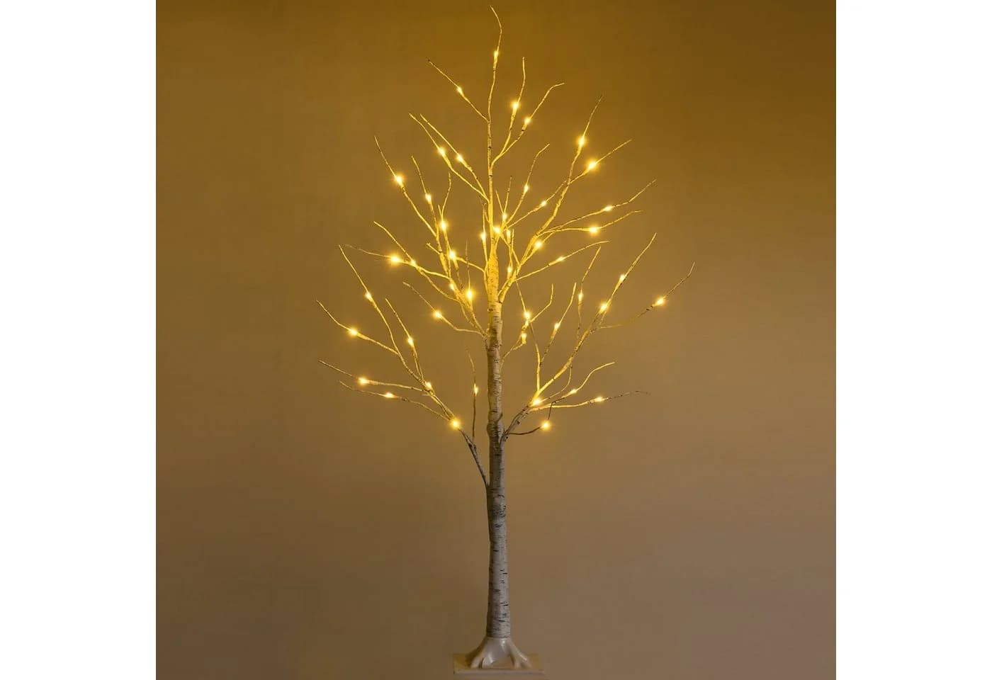 COSTWAY Künstlicher Weihnachtsbaum 120 cm mit 48 warmweißen LED-Leuchten - Bild 2