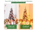 COSTWAY Künstlicher Weihnachtsbaum 135cm 150 warmweiße LEDs 242 PVC Nadeln Bild 3