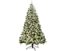 COSTWAY Künstlicher Weihnachtsbaum 230cm 1346 Spitzen Grün Weiß 550 LEDs Bild 2