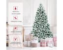 COSTWAY Künstlicher Weihnachtsbaum 230cm 1346 Spitzen Grün Weiß 550 LEDs Bild 5