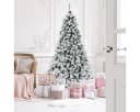 COSTWAY Künstlicher Weihnachtsbaum 225cm mit Schnee & 450 LEDs Bild 1