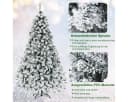 COSTWAY Künstlicher Weihnachtsbaum 225cm mit Schnee & 450 LEDs Bild 5