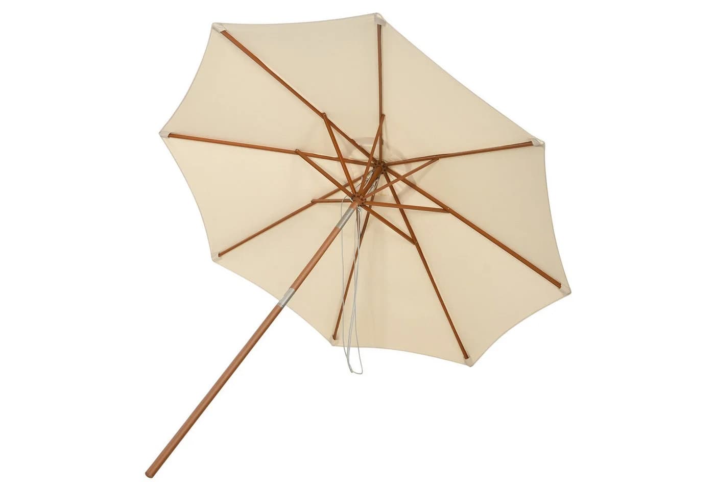 COSTWAY Sonnenschirm Balkonschirm neigbar UV-beständig Beige - Bild 2