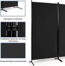 COSTWAY Paravent 3-teilig Schwarz 260x183cm Bild 3