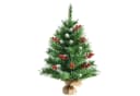 COSTWAY Künstlicher Weihnachtsbaum 76 Zweige Grün Rote Beeren Bild 2
